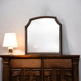 37" Espresso Irregular Dresser Mirror - Homeroots