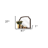 37" Espresso Irregular Dresser Mirror - Homeroots - Flyclothing LLC