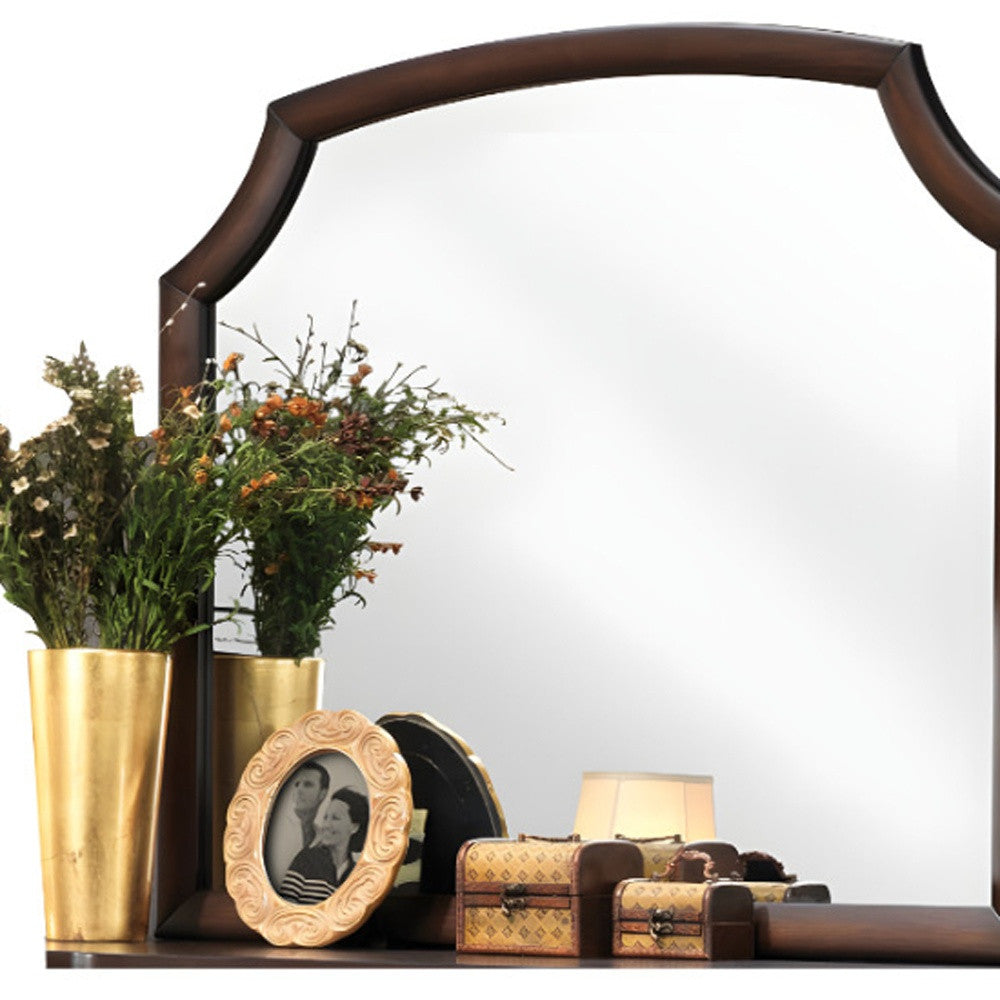 37" Espresso Irregular Dresser Mirror - Homeroots - Flyclothing LLC