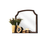 37" Espresso Irregular Dresser Mirror - Homeroots