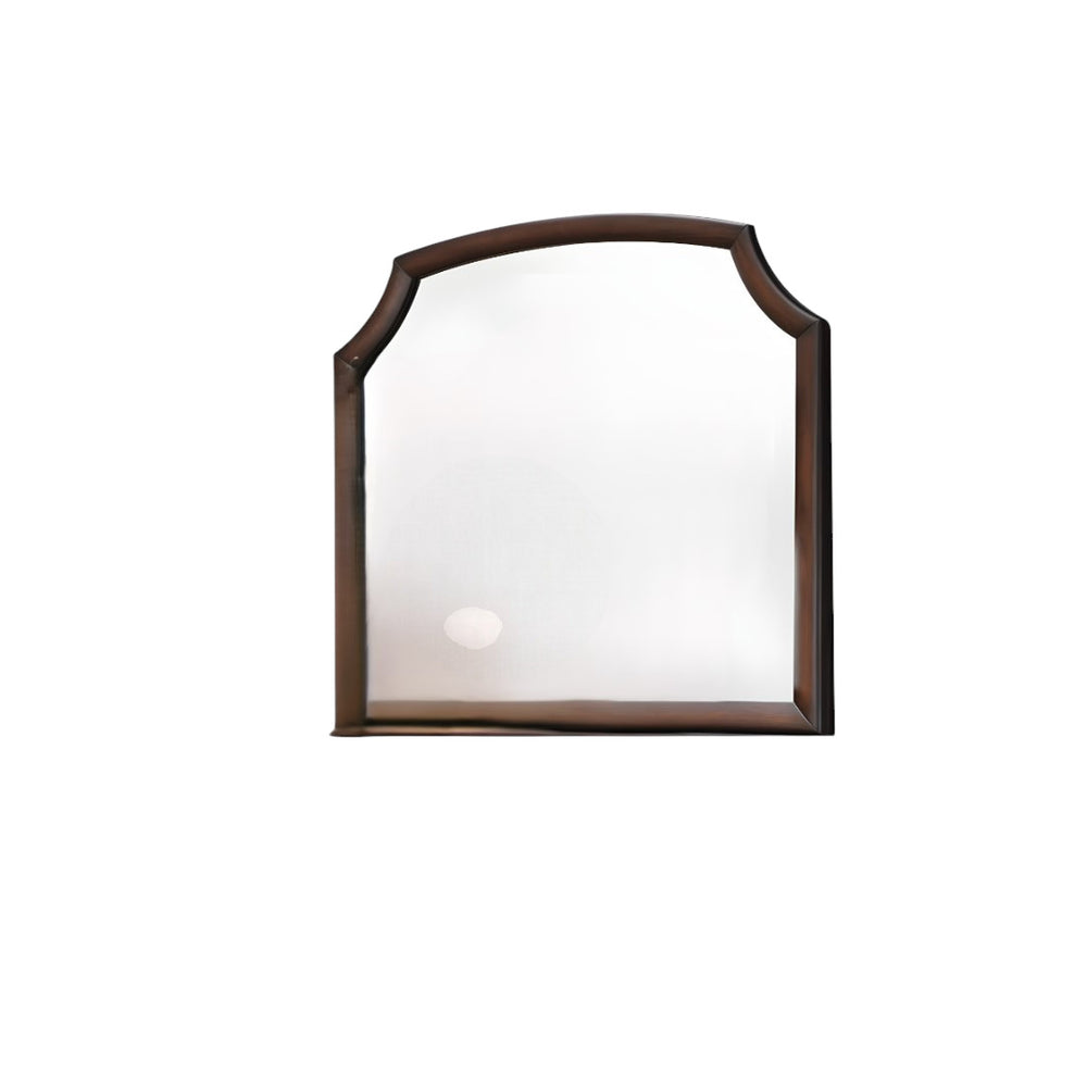 37" Espresso Irregular Dresser Mirror - Homeroots