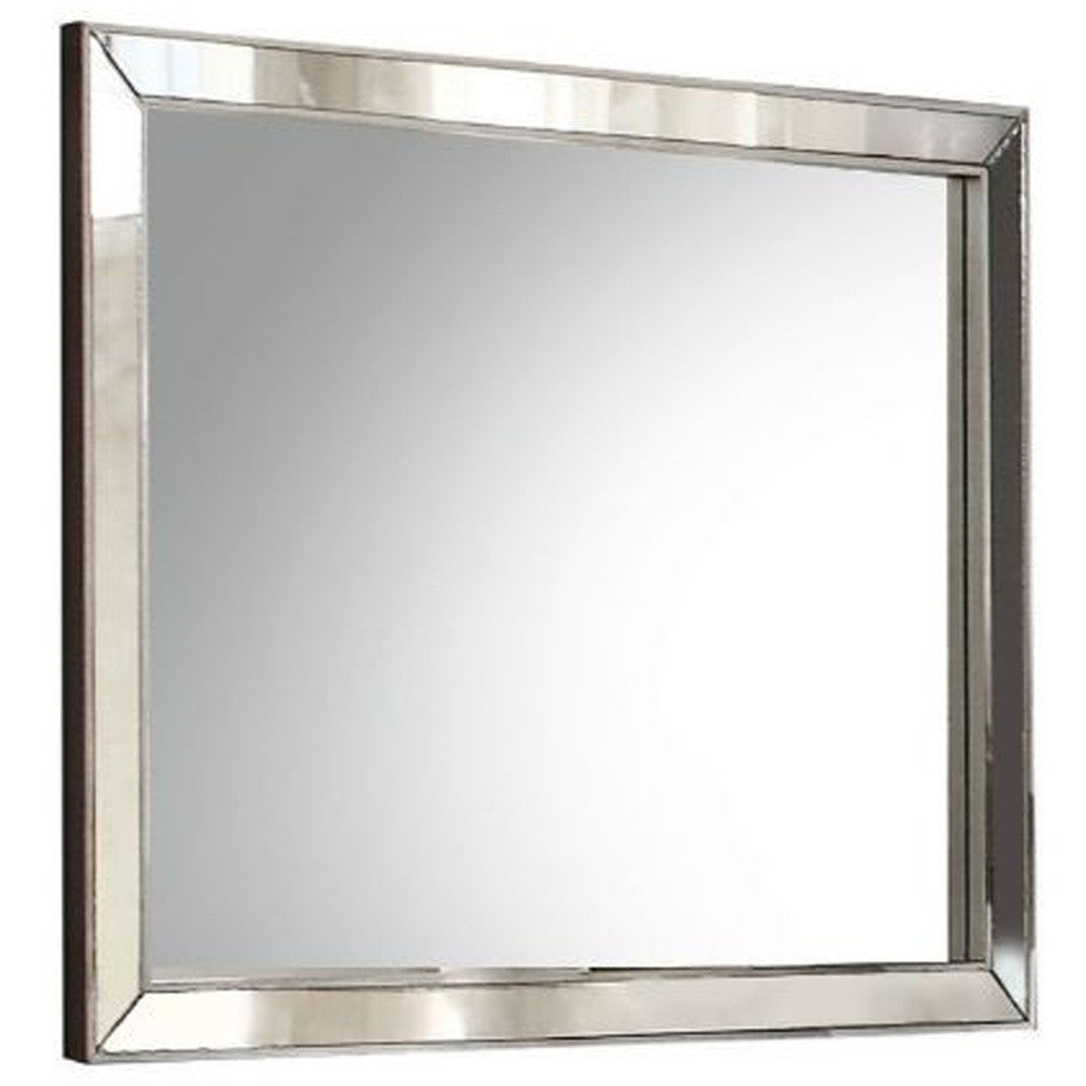 32" Platinum Framed Dresser Mirror - Homeroots - Flyclothing LLC
