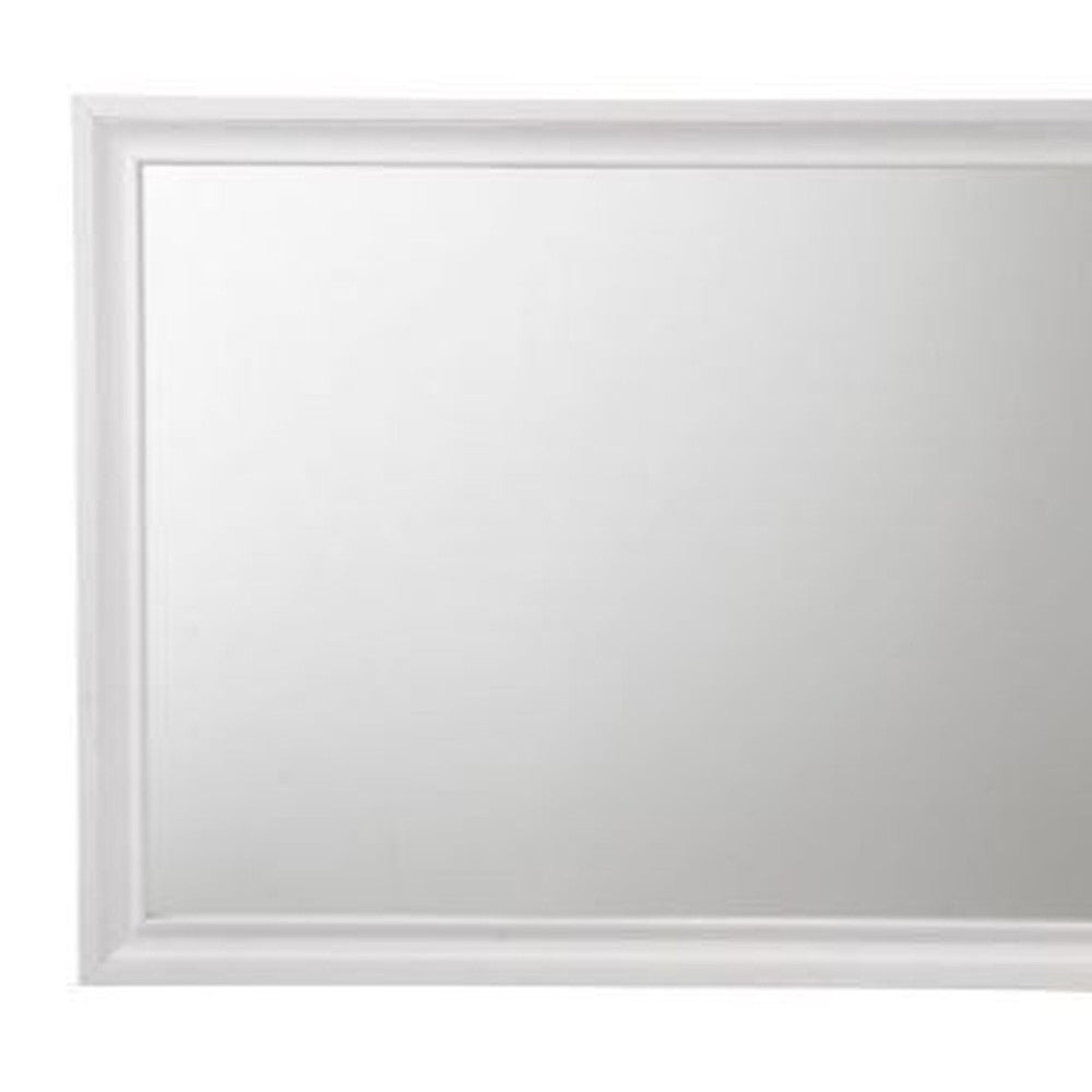 36" White Dresser Mirror - Homeroots - Flyclothing LLC