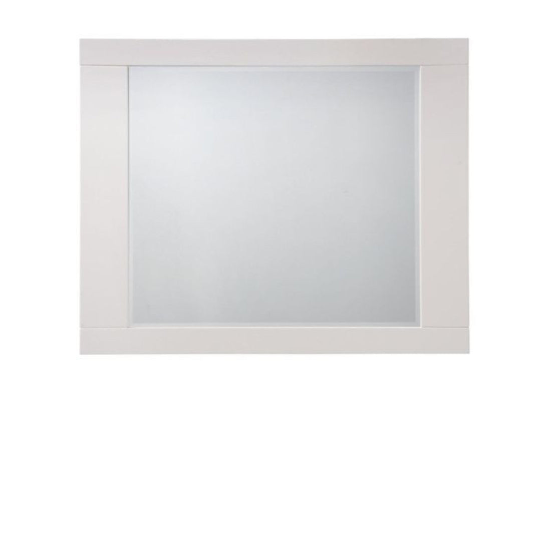 37" White High Gloss Square Dresser Mirror - Homeroots - Flyclothing LLC