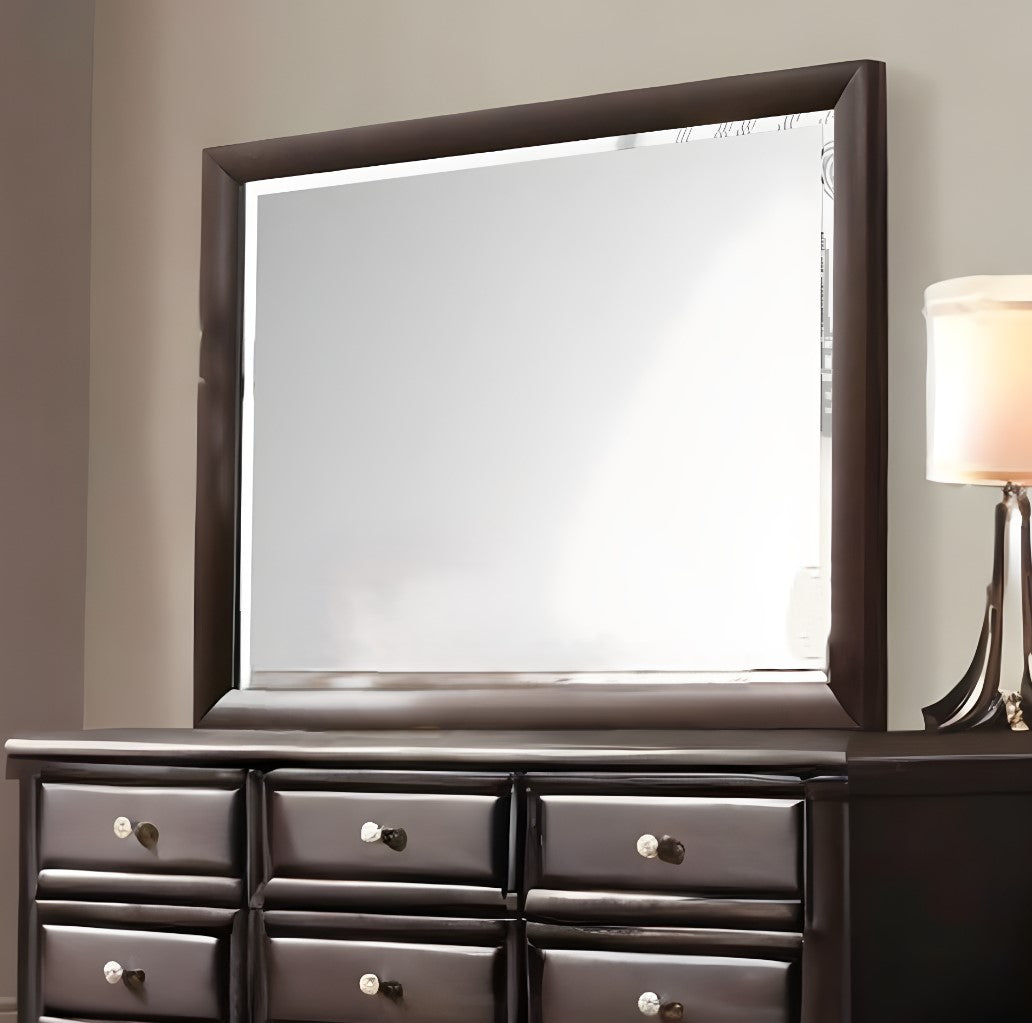 36" Dark Merlot Dresser Mirror - Homeroots - Flyclothing LLC