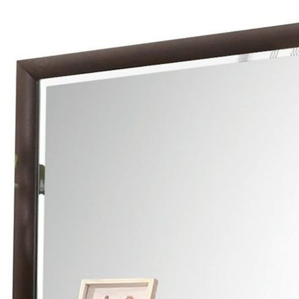 36" Dark Merlot Dresser Mirror - Homeroots - Flyclothing LLC