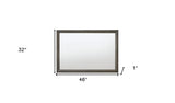 32" Gray Oak Dresser Mirror - Homeroots - Flyclothing LLC