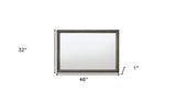 32" Gray Oak Dresser Mirror - Homeroots - Flyclothing LLC