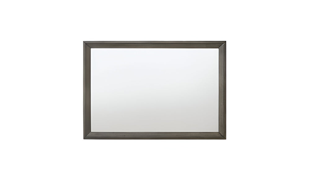 32" Gray Oak Dresser Mirror - Homeroots - Flyclothing LLC