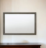 32" Gray Oak Dresser Mirror - Homeroots
