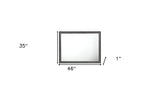35" Weathered Black Dresser Mirror - Homeroots - Flyclothing LLC