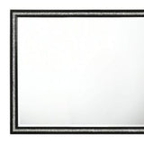 35" Weathered Black Dresser Mirror