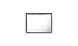 35" Weathered Black Dresser Mirror