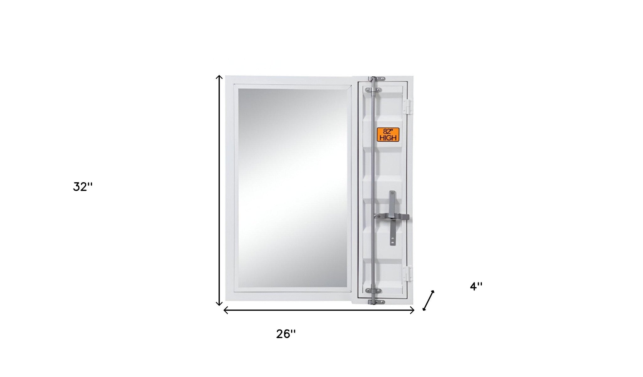 32" White Rectangle Mounts To Dresser Dresser Mirror - Homeroots - Flyclothing LLC