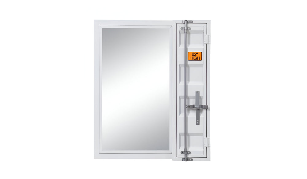 32" White Rectangle Mounts To Dresser Dresser Mirror - Homeroots