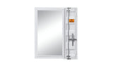 32" White Rectangle Mounts To Dresser Dresser Mirror - Homeroots