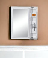 32" White Rectangle Mounts To Dresser Dresser Mirror - Homeroots - Flyclothing LLC