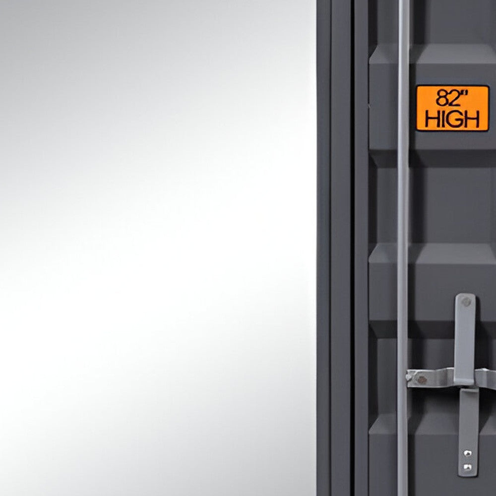 32" Gunmetal Rectangle Mounts To Dresser Dresser Mirror - Homeroots - Flyclothing LLC