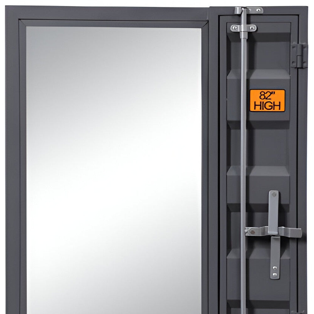 32" Gunmetal Rectangle Mounts To Dresser Dresser Mirror - Homeroots - Flyclothing LLC