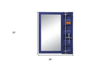 32" Blue Finish Dresser Mirror - Homeroots - Flyclothing LLC