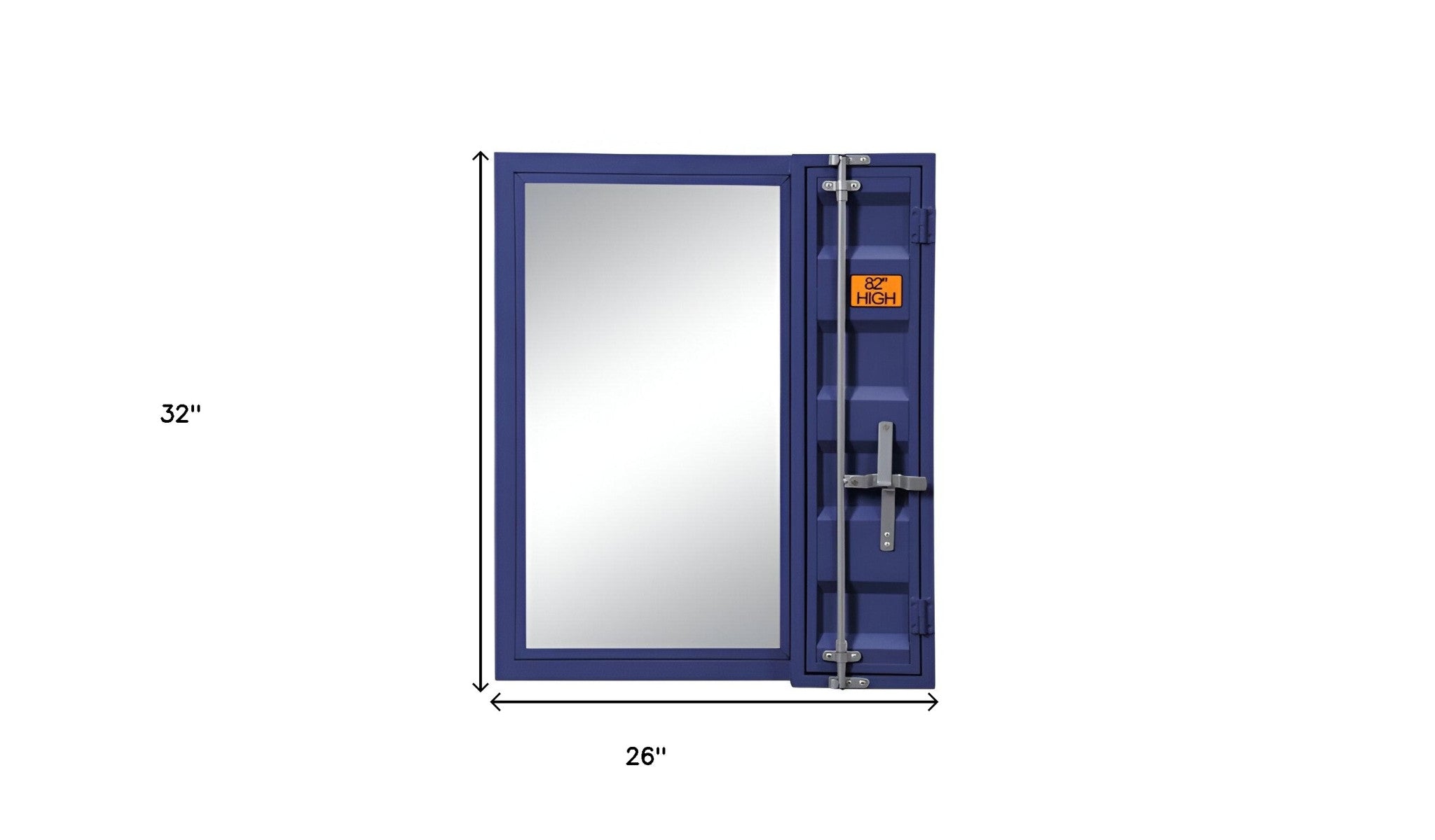 32" Blue Finish Dresser Mirror - Homeroots - Flyclothing LLC