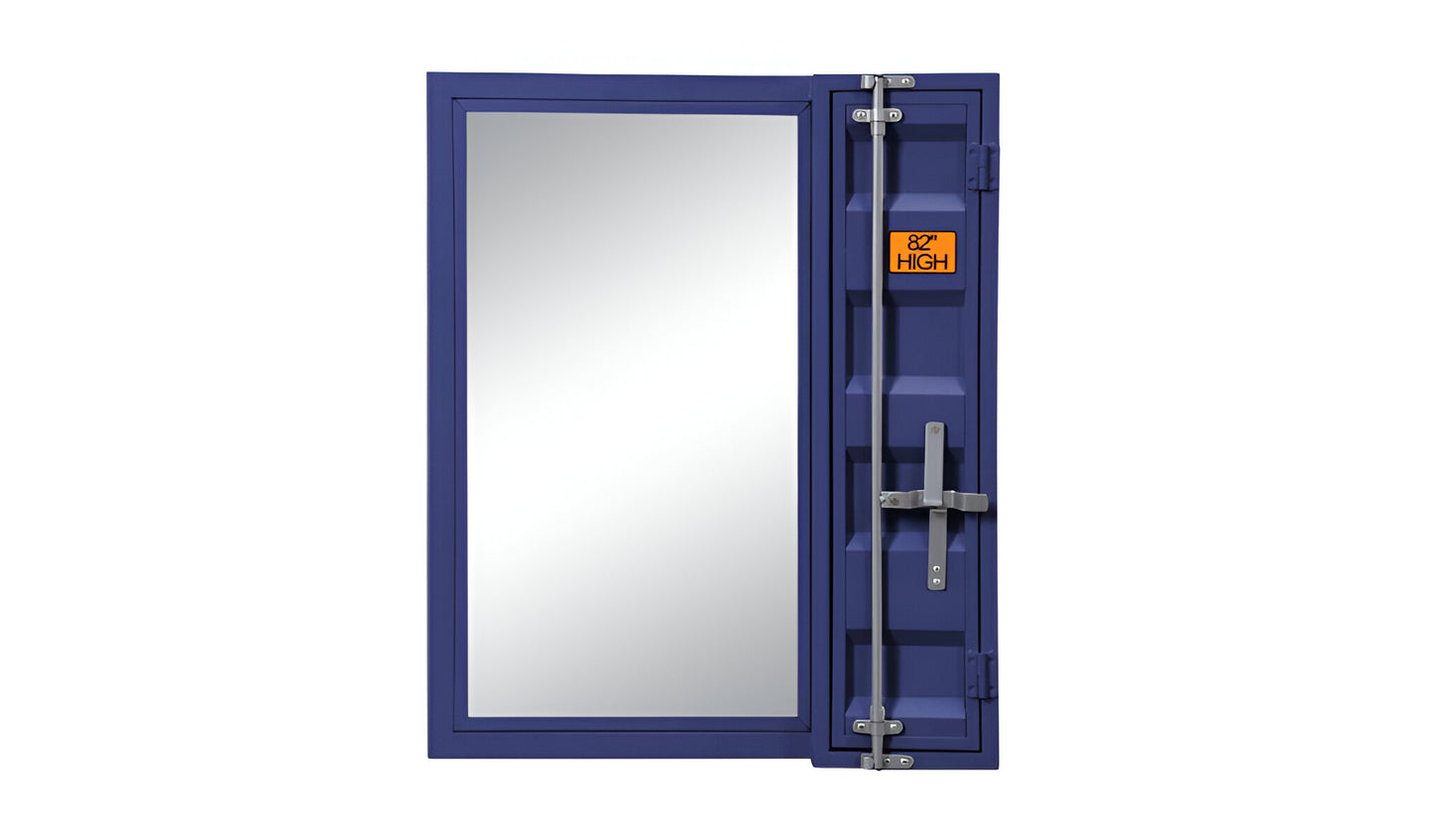 32" Blue Finish Dresser Mirror - Homeroots - Flyclothing LLC