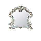 45" Antique Pearl Finish Irregular Dresser Mirror - Homeroots
