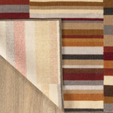 2' X 3' Taupe Striped Stain Resistant Non Skid Indoor Outdoor Area Rug - Homeroots - Flyclothing LLC
