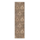 10' Ivory Beige And Light Blue Floral Stain Resistant Runner Rug - Homeroots - Flyclothing LLC
