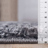 8' Gray Distressed Shag Runner Area Rug - Homeroots - Flyclothing LLC
