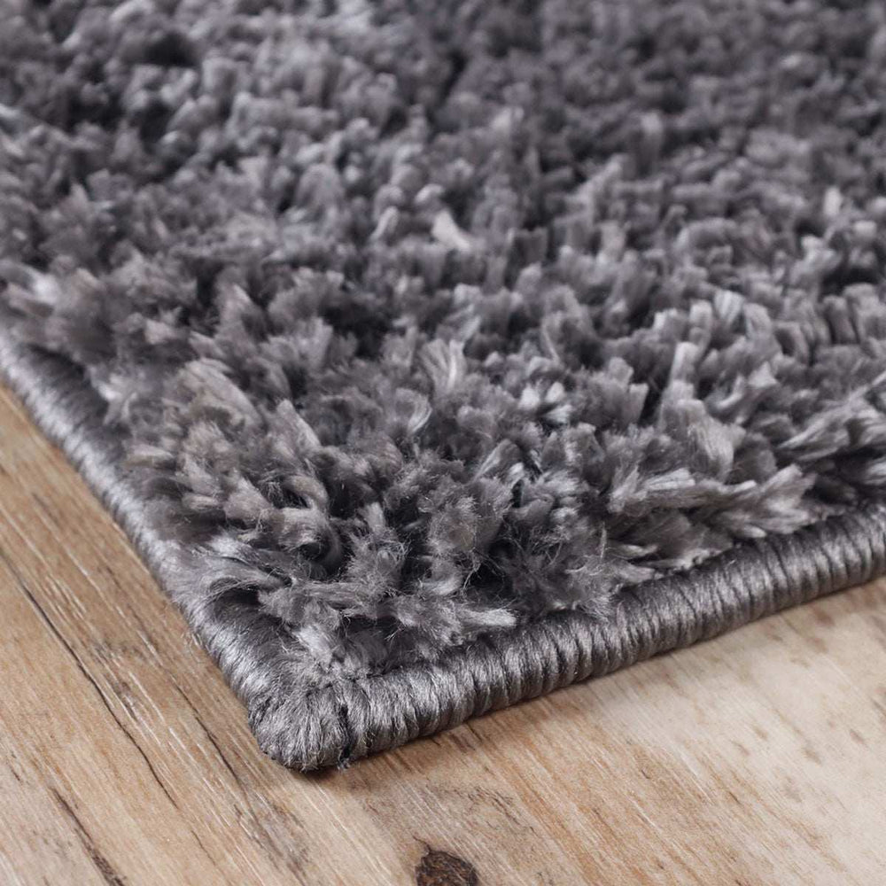 8' Gray Distressed Shag Runner Area Rug - Homeroots - Flyclothing LLC