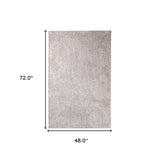 4' X 6' Beige Shag Stain Resistant Area Rug - Homeroots - Flyclothing LLC