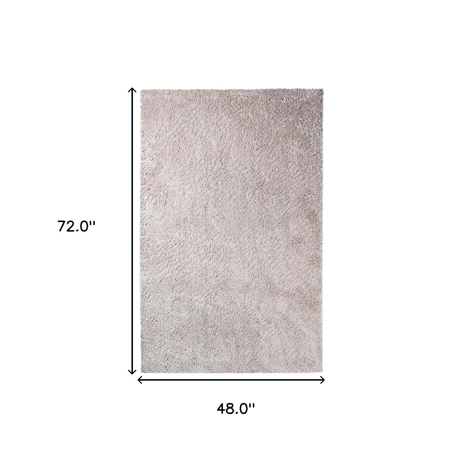 4' X 6' Beige Shag Stain Resistant Area Rug - Homeroots - Flyclothing LLC