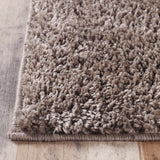 4' X 6' Taupe Shag Stain Resistant Area Rug - Homeroots