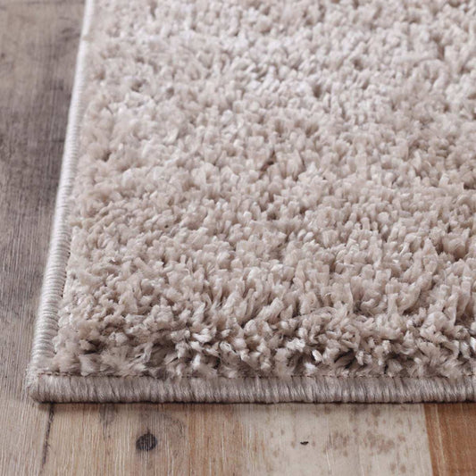 5' X 8' Beige Shag Stain Resistant Area Rug - Homeroots - Flyclothing LLC