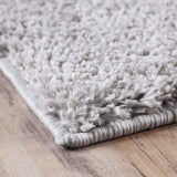 5' X 8' Silver Shag Stain Resistant Area Rug - Homeroots