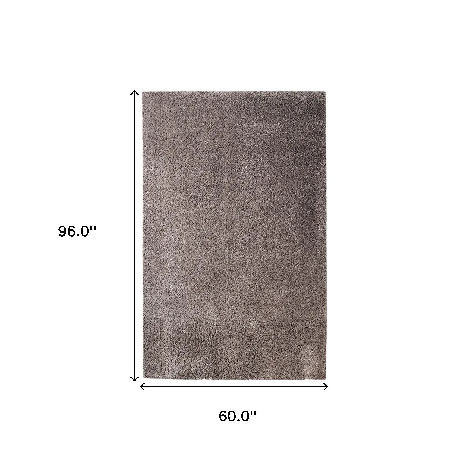 5' X 8' Taupe Shag Stain Resistant Area Rug - Homeroots - Flyclothing LLC