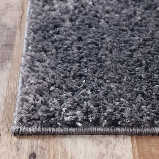 8' X 10' Grey Shag Stain Resistant Area Rug - Homeroots - Flyclothing LLC