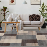 3' X 5' Grey Patchwork Power Loom Stain Resistant Area Rug - Homeroots - Flyclothing LLC