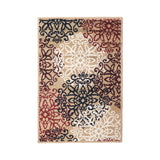 2' X 3' Gold And Gray Medallion Power Loom Stain Resistant Area Rug