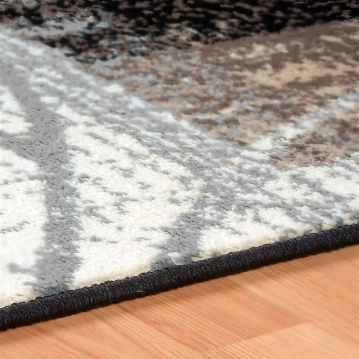 12' Beige And Gray Floral Power Loom Distressed Runner Rug - Homeroots - Flyclothing LLC