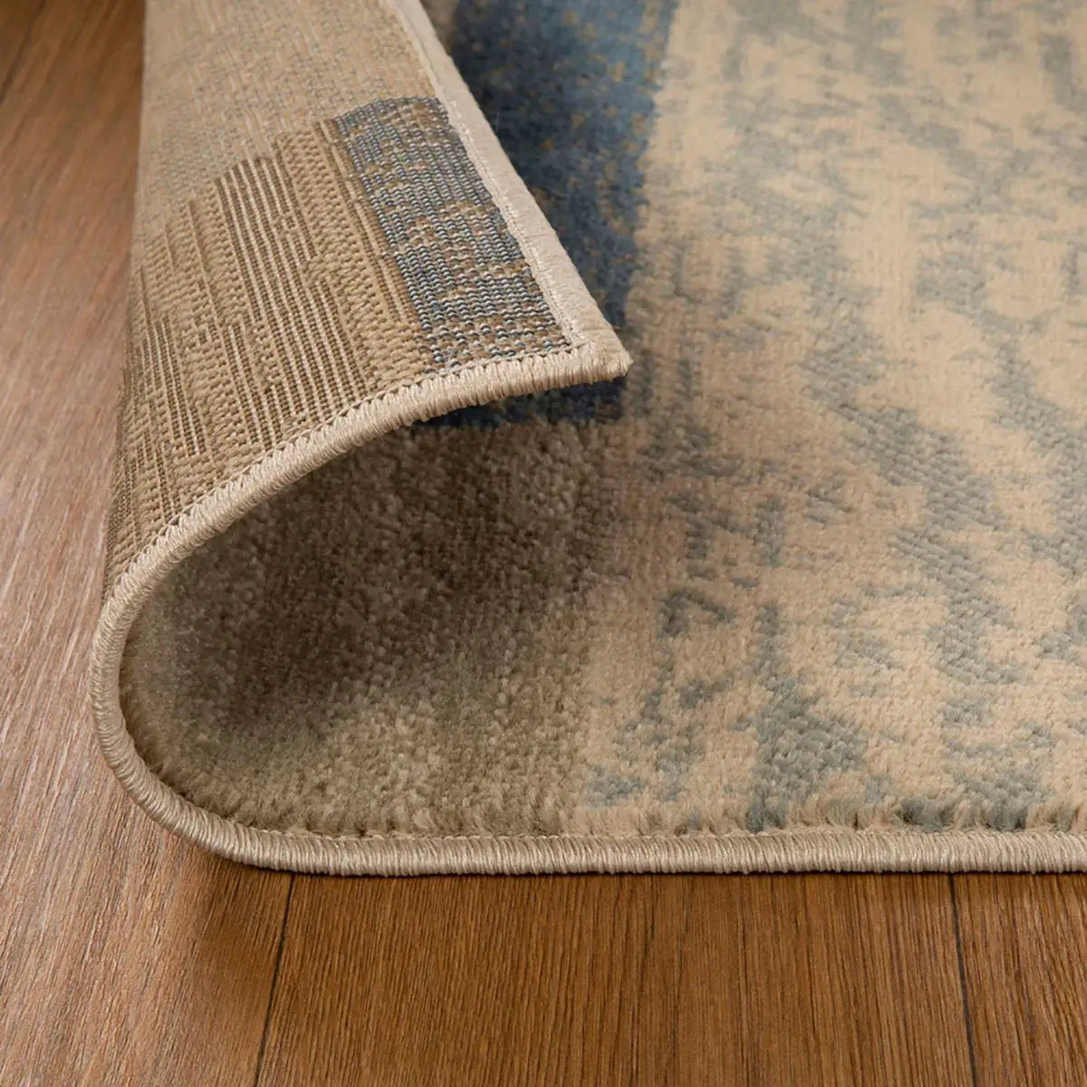 10' Midnight Navy Patchwork Power Loom Stain Resistant Runner Rug - Homeroots - Flyclothing LLC