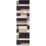 12' Chocolate Patchwork Power Loom Runner Rug - Homeroots - Flyclothing LLC