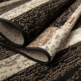 2' X 3' Chocolate Patchwork Power Loom Stain Resistant Area Rug - Homeroots - Flyclothing LLC