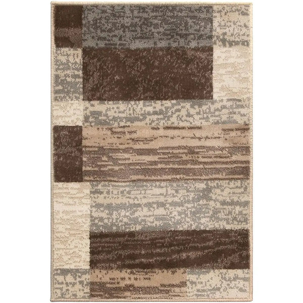 2' X 3' Slate Patchwork Power Loom Stain Resistant Area Rug - Homeroots