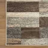2' X 3' Slate Patchwork Power Loom Stain Resistant Area Rug - Homeroots - Flyclothing LLC