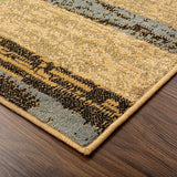 7' X 9' Light Blue And Beige Patchwork Power Loom Stain Resistant Area Rug - Homeroots - Flyclothing LLC