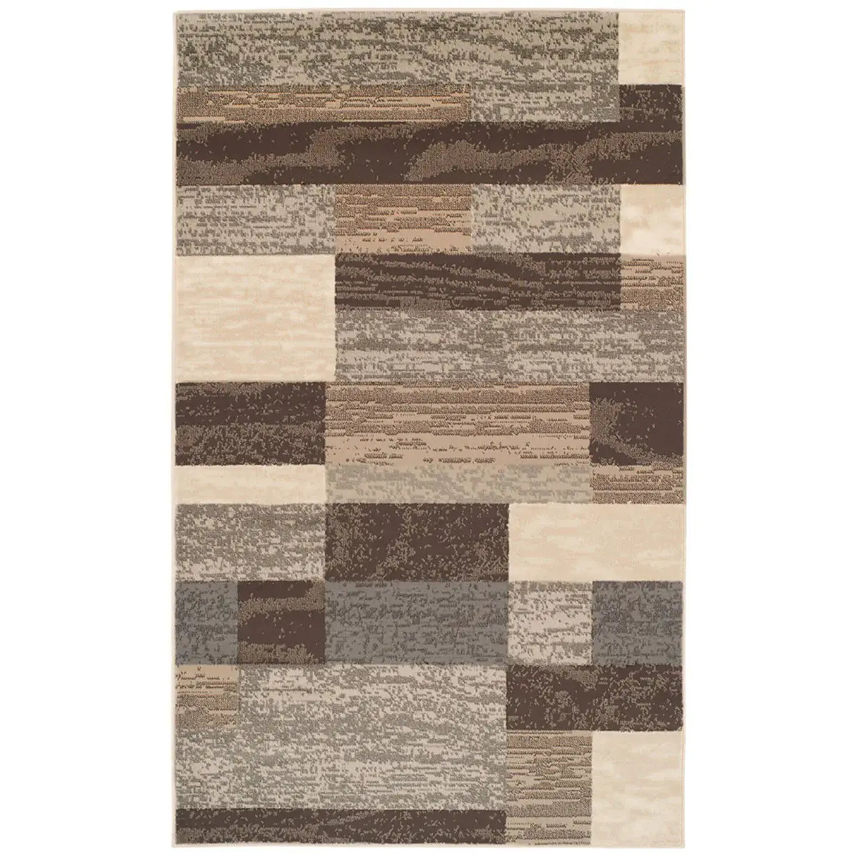 9' X 12' Slate Patchwork Power Loom Stain Resistant Area Rug - Homeroots - Flyclothing LLC