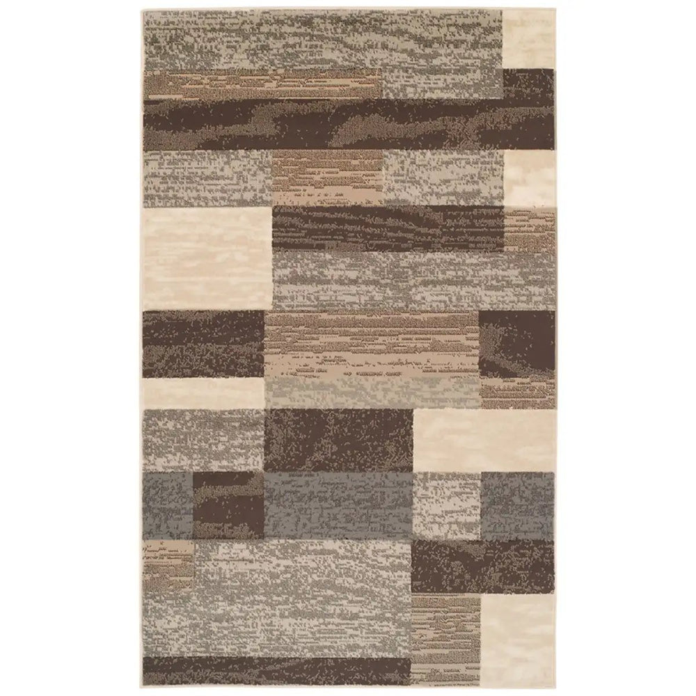 9' X 12' Slate Patchwork Power Loom Stain Resistant Area Rug - Homeroots