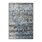 2' X 3' Taupe Abstract Power Loom Distressed Stain Resistant Area Rug - Homeroots